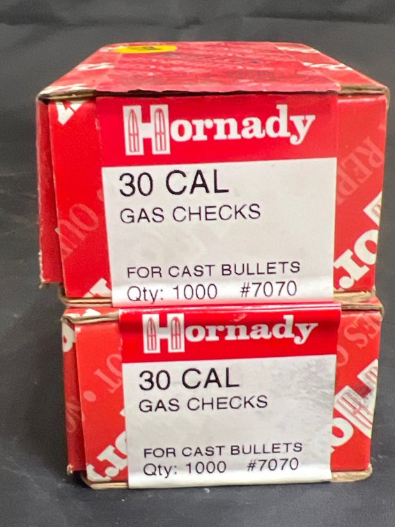 2 Pcs - Hornady 30 Gal Gas Checks