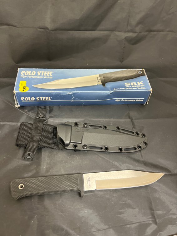 SRK Cold Steel Fixed Blade Knife w/Kydex Sheath