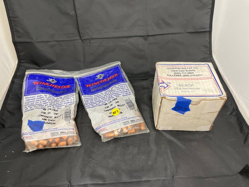 3 Pcs - 45 ACP Bullets