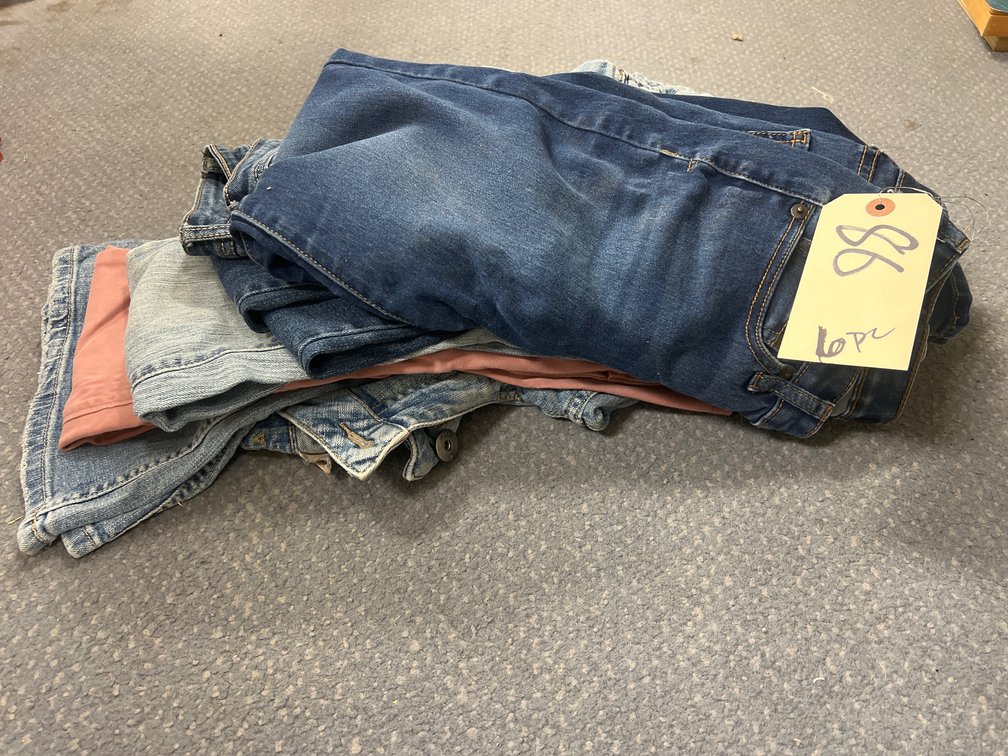 6 Pr Denim Jeans - AE Sz 9 - Old Navy Sz 16 - Fossil Sz 0