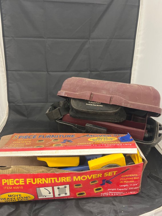 Tackle Box w/Tackle - 5 Pc Furniture Moving Set