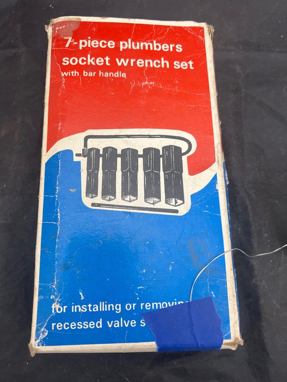 7 Pc Plumber's Socket Wrench Set