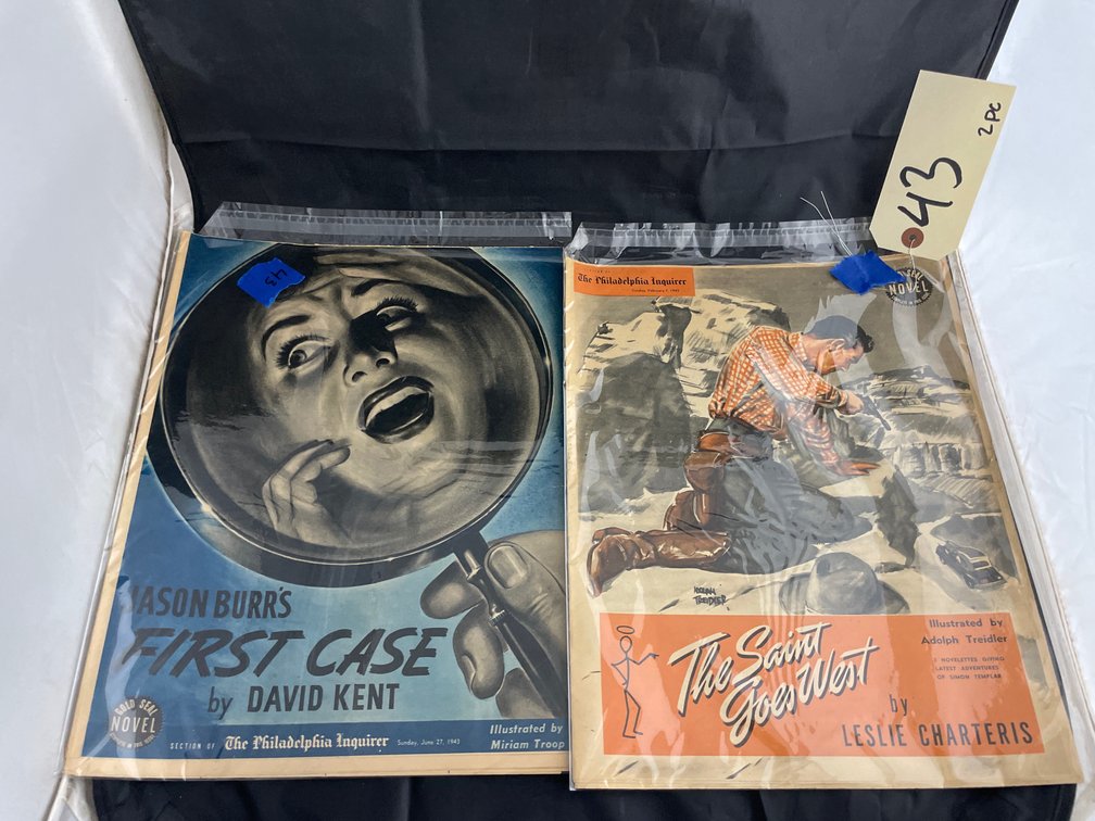 The Saint Goes West Newspaper Story