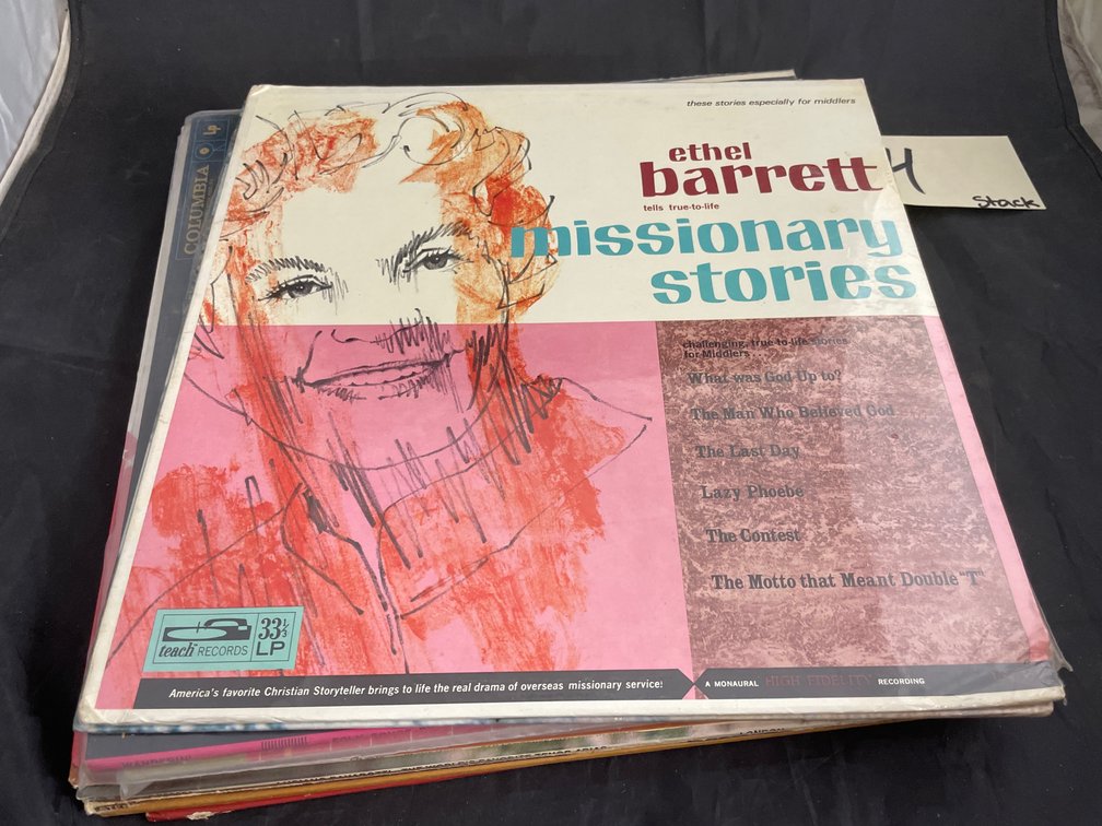 Stack of Assorted Vinyl Records - approx 20