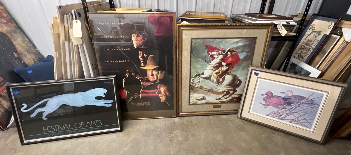 4 Pcs - Framed Movie Poster - Bonaparte Print - Numbered Bird