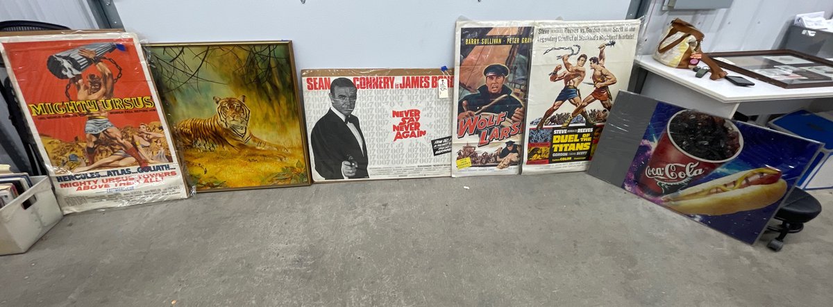 Stack of Assorted Prints - Movie Posters - Framed Print