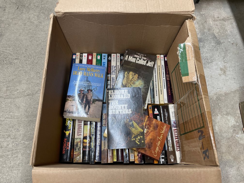 Box of Assorted Paperback Books