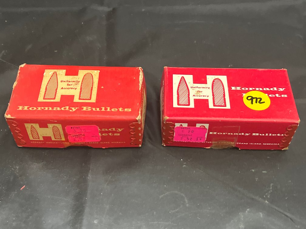 2 Pcs - Hornady 38 Cal Pistol Bullets Full & Partial Boxes