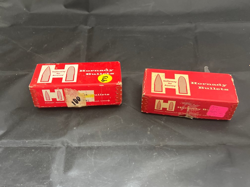 2 Pcs - Hornady 38 Cal Pistol Bullets Full & Partial Boxes