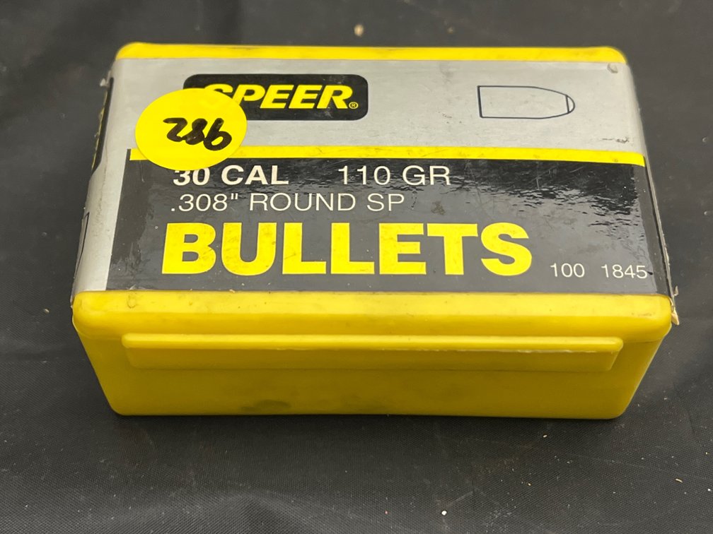 Box of Speer 30 Cal Bullets