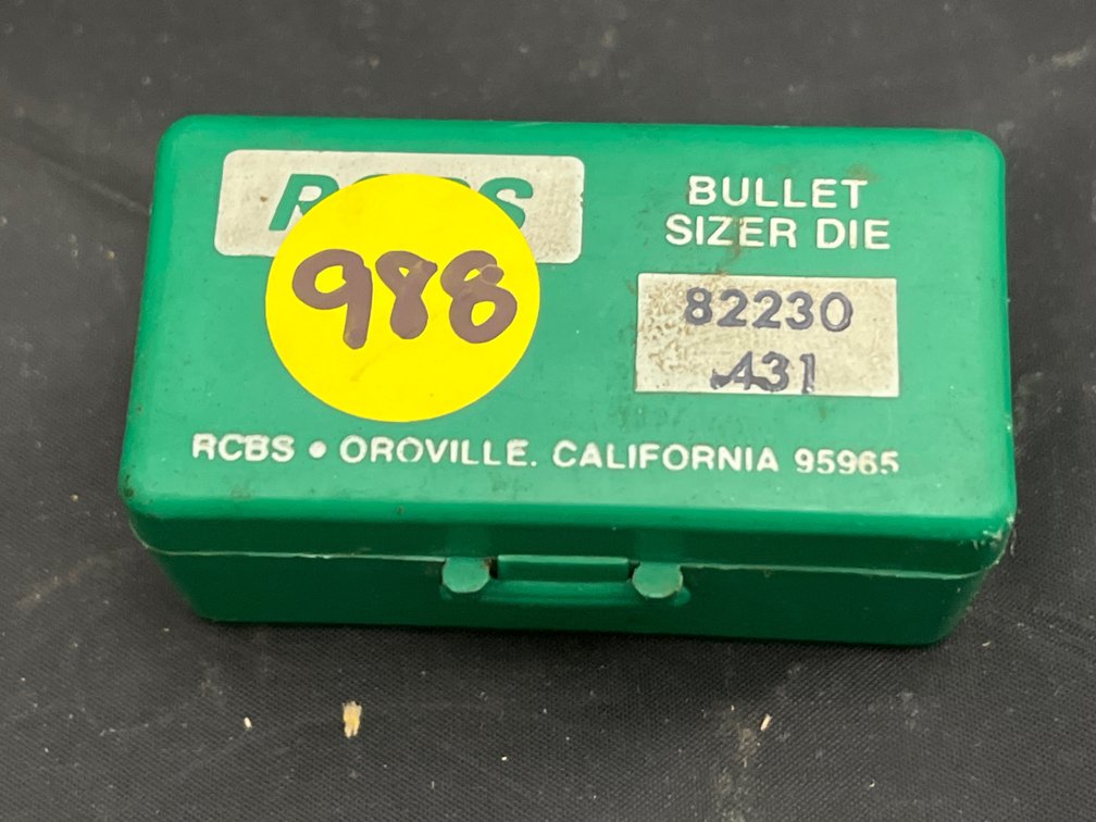 RCBS 431 Bullet Sizer Die