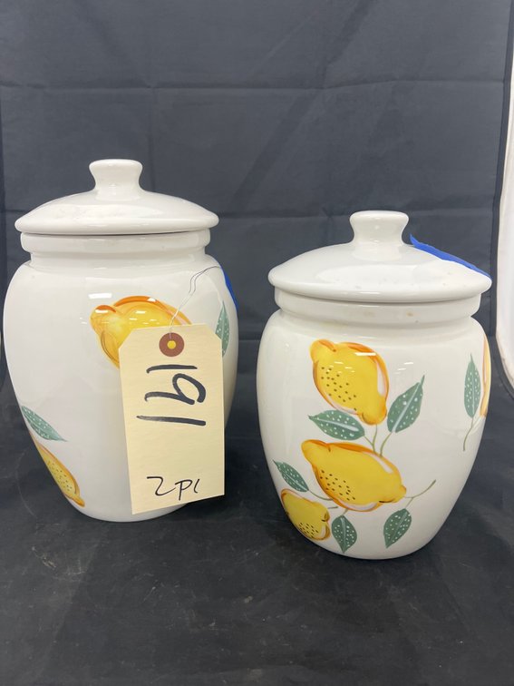 2 - Canisters w/Lids