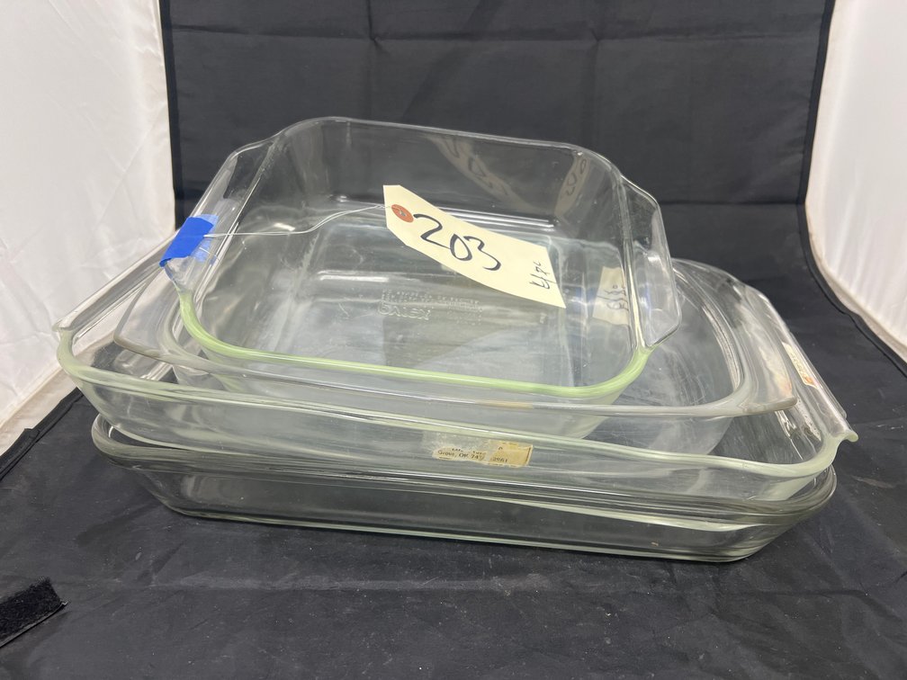 4 Pcs- Pyrex & Anchor Hocking Casserole Dishes