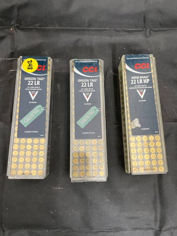 3pc - CCI 22 long Rifle ammo