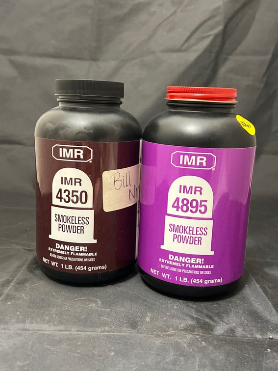 2 Pcs - IMR 4350 Smokeless Powder & IRM 4895 Smokeless
