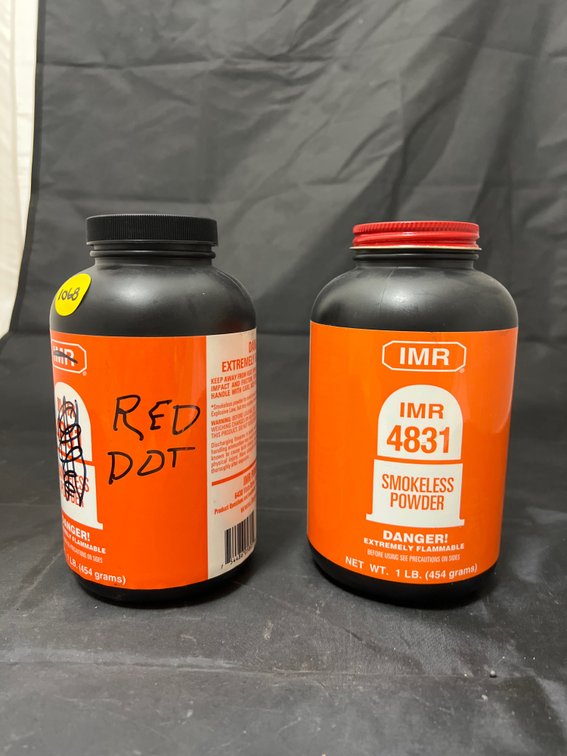 2 Pcs - IMR 4831 Smokeless Powder & Alliant Red Dot Powder