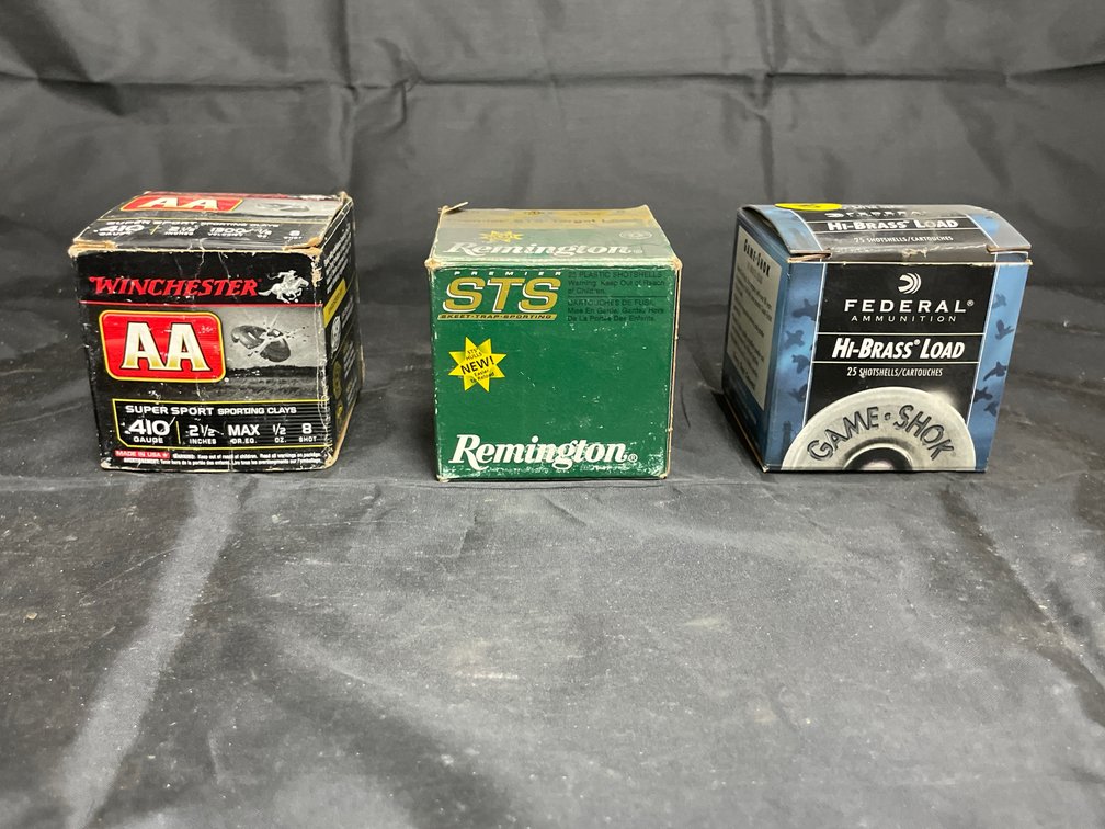 3 Boxes - Partial Federal High Brass  - Partial Winchester 410 Ga Ammo