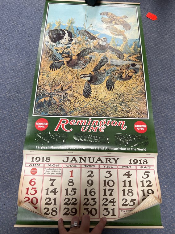Remington 1918 Poster Calendar
