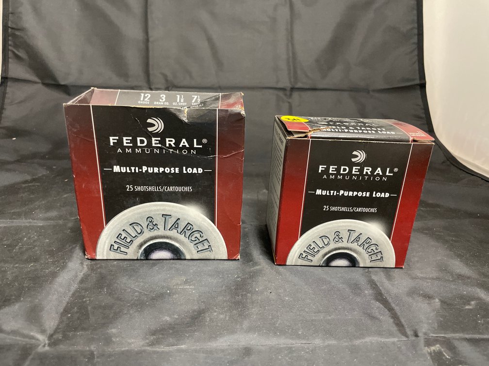 2 Boxes 20 Gauge 3 Shells & Federal 12 Gauge Partial Box
