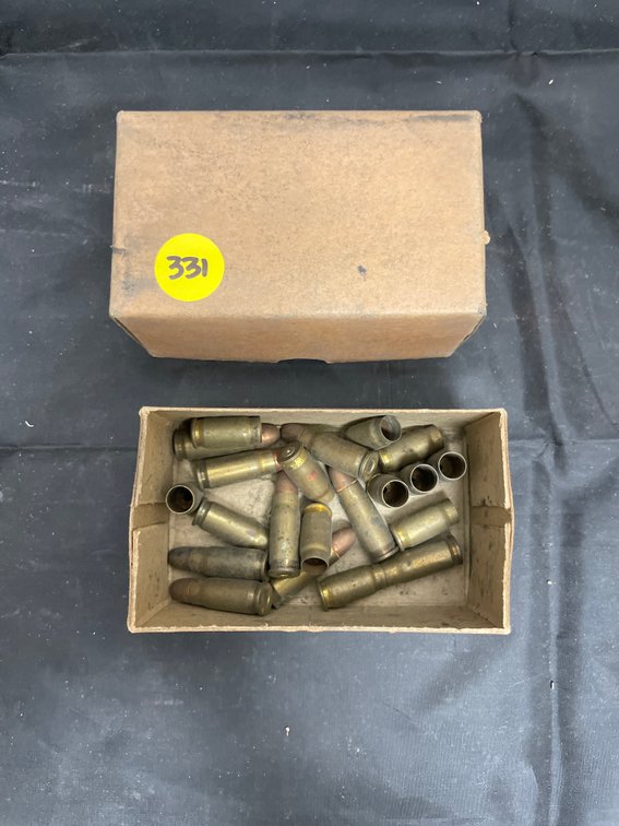 Partial Box Luger & Mauser Brass & Ammo