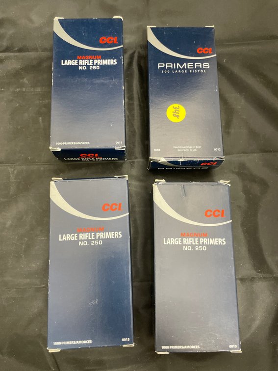 4 Pcs - 2 Boxes Long Rifle CCI Primers 1000ea & 2 Partial Boxes