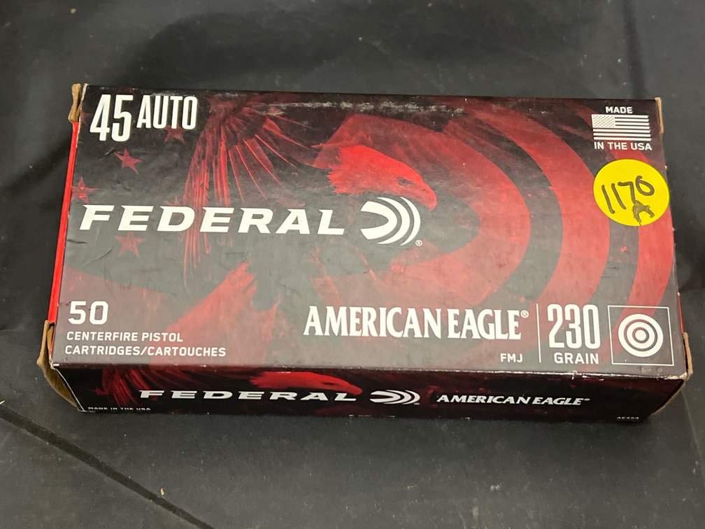 Federal 45 Auto Brass - Partial Box