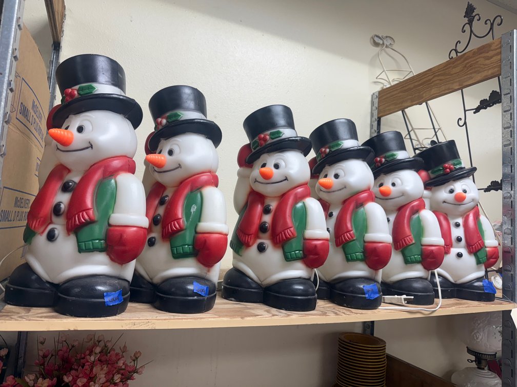 6 - Snowman Blow molds 18"H