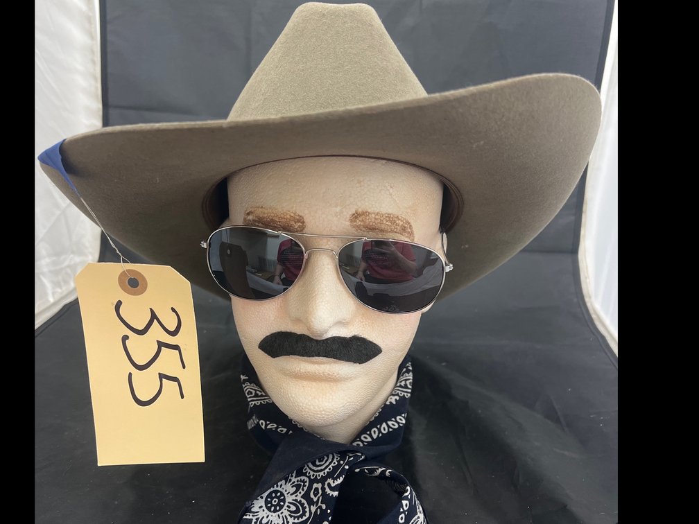 Stetson Western Hat Sz 7-1/8 - Bandana - Sunglasses
