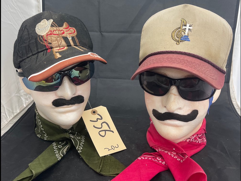 Ball Caps - Bandanas - Sunglasses - Mannequin Heads