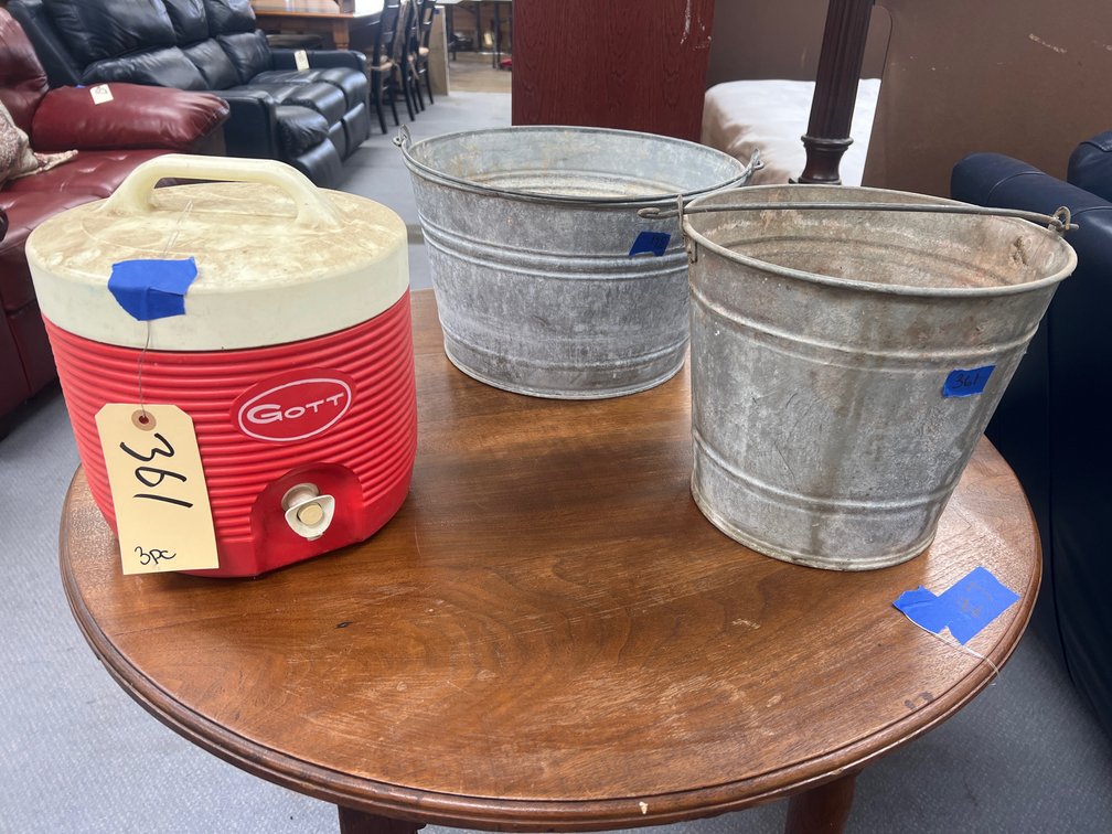 Gott Insulated Drink Dispenser - 2 Galvanized Metal Buckets