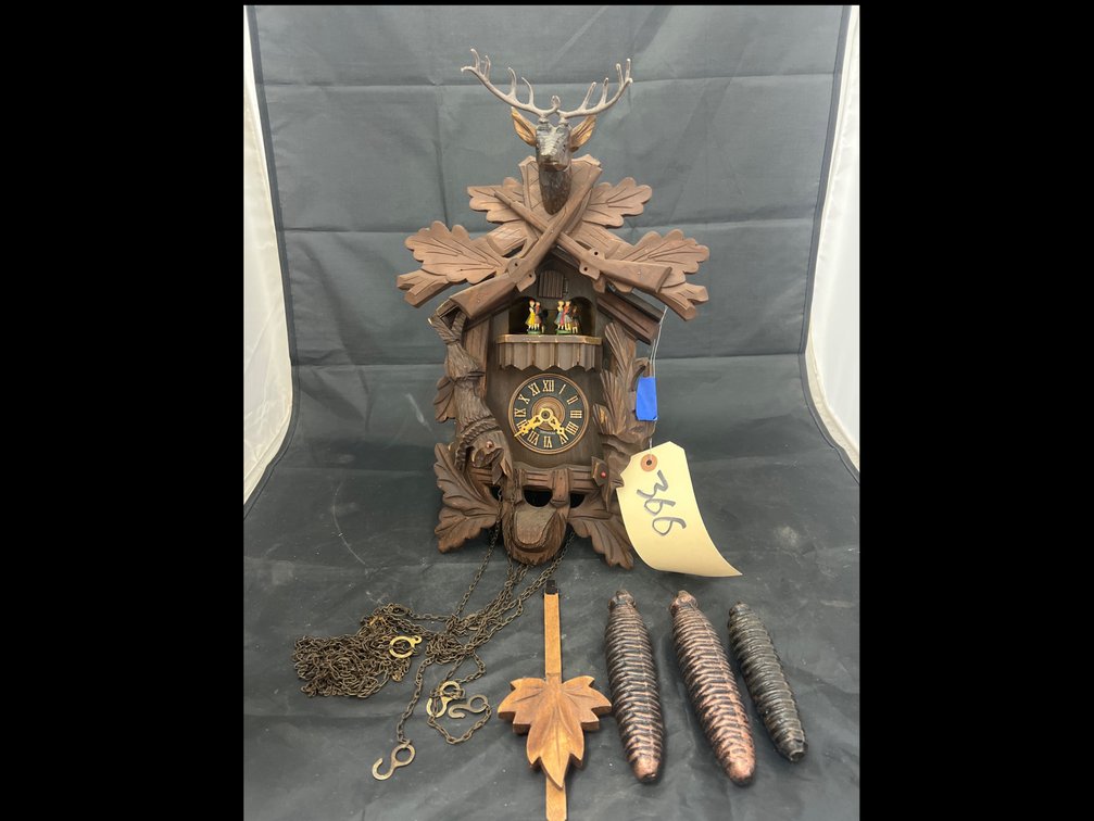 Cuckoo Clock w/Weights & Movement