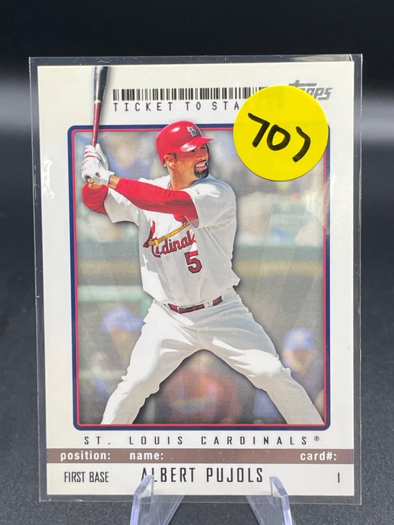 TICKET TO STARDOM ALBERT PUJOLS CARD