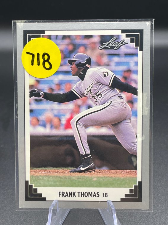 2ND YR CARD 1991 LEAF HOF FRANK THOMAS