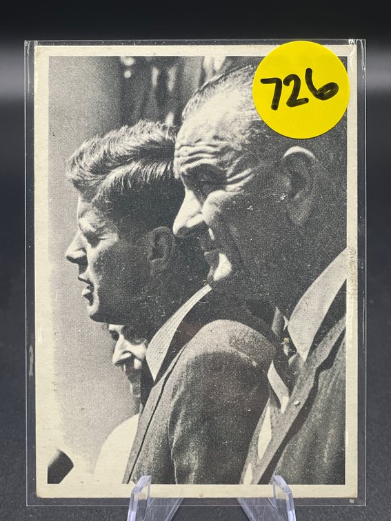 SCARCE CARD 1964 TOPPS JFK & LYNDON JOHNSON
