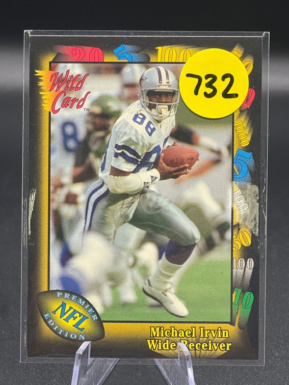 EARLY CARD 1991 WILDCARD PREMIER HOF MICHAEL IRVIN