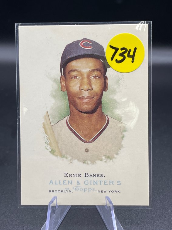 ALLEN & GINTERS HOF ERNIE BANKS CARD