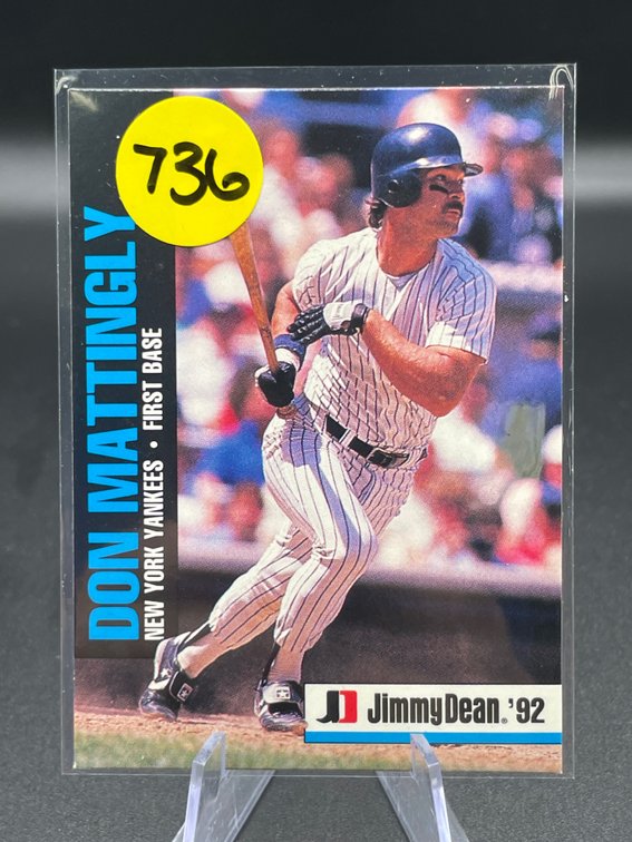 1992 JIMMY DEAN DON MATTINGLY CARD