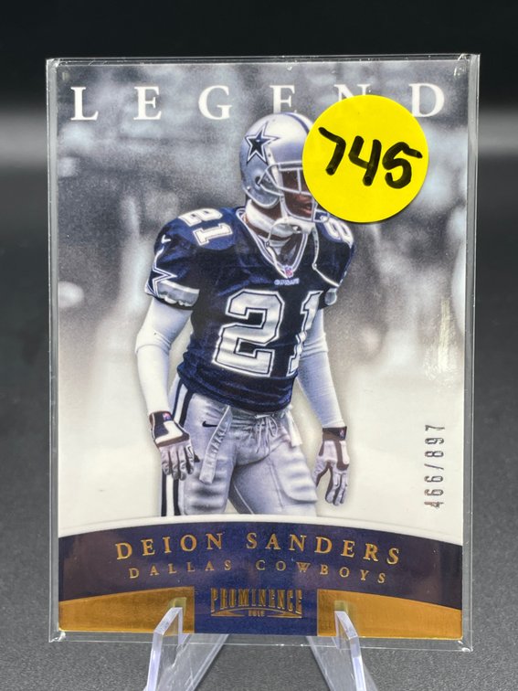 RARE CARD PROMINENCE HOF DEION SANDERS #466 OF 897