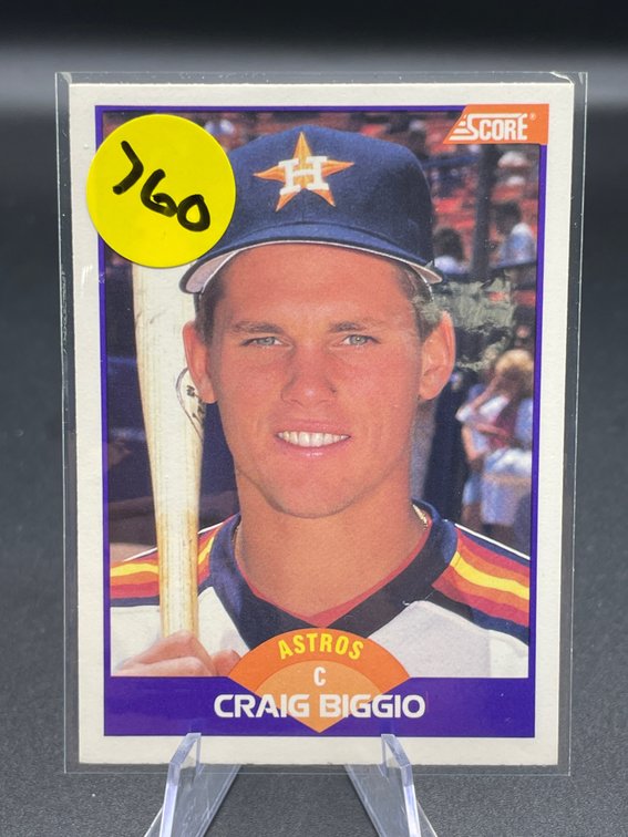 ROOKIE CARD 1989 SCORE HOF CRAIG BIGGIO