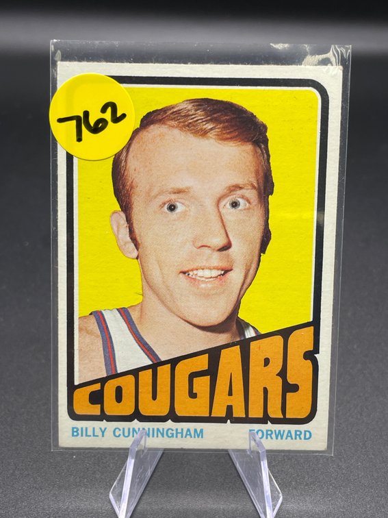 1972 TOPPS HOF BILLY CUNNINGHAM CARD