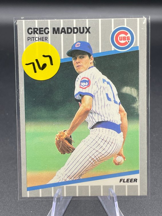 EARLY CARD 1989 FLEER HOF GREG MADDUX