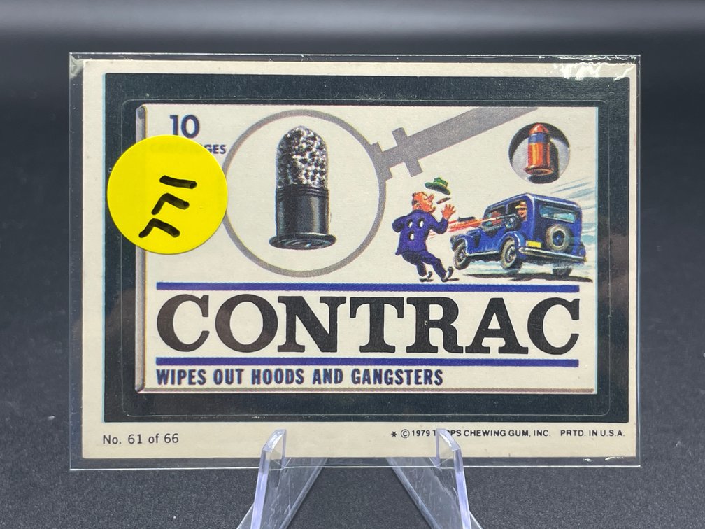 1979 WACKY PACK CONTRAC
