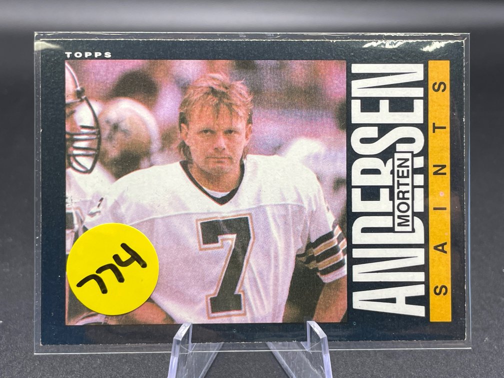 2ND YR CARD 1985 TOPPS HOF MORTEN ANDERSEN