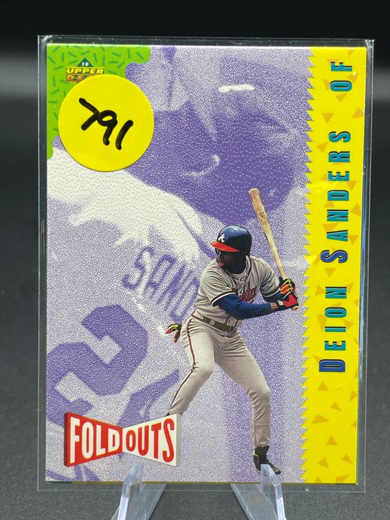 1993 UPPERDECK FOLDOUTS DEION SANDERS CARD
