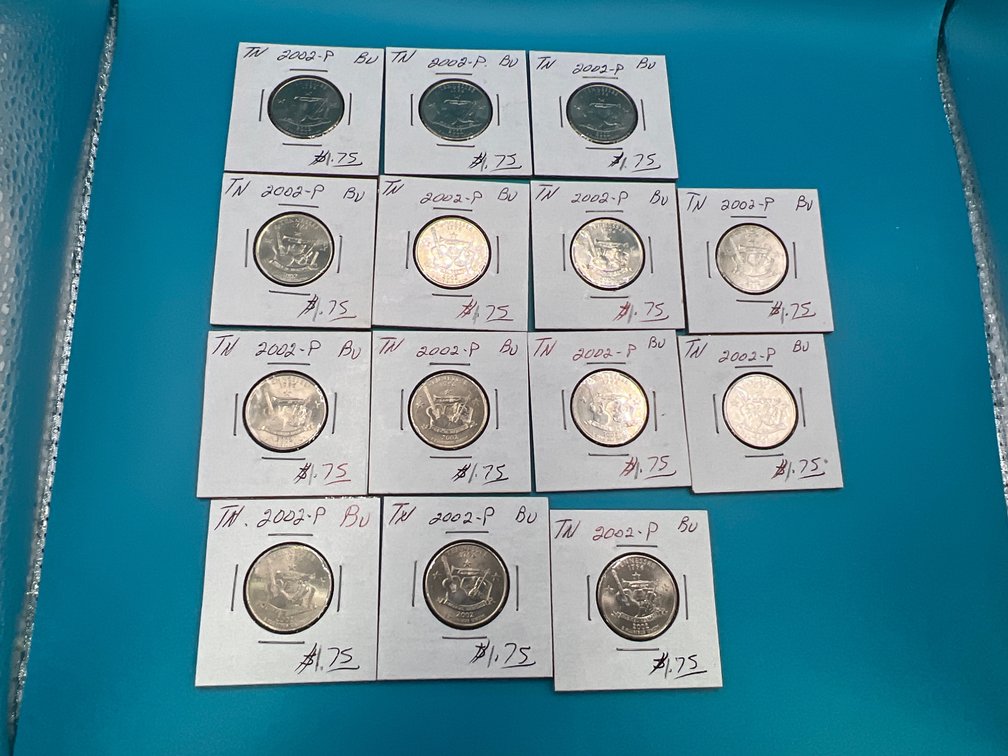 14 - 2002P BU Tennessee State Quarters