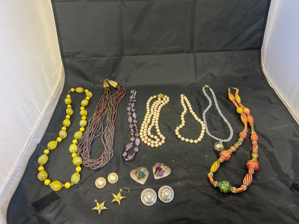 Bag of Beaded Fashion Jewelry