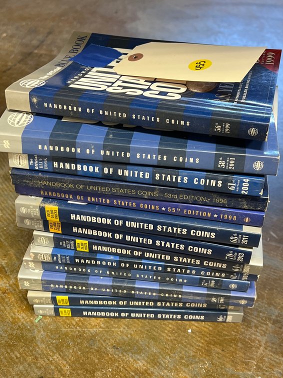13 - Paperback Bluebook Coin Guides