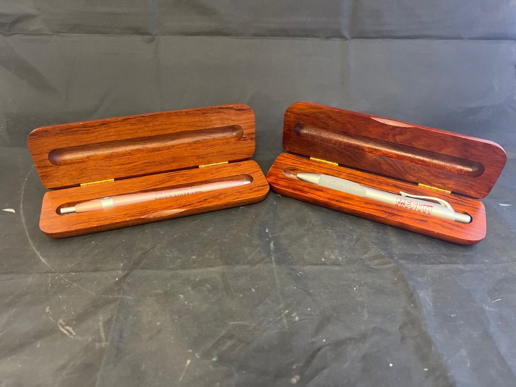 2 Pen Sets in Walnut Cases