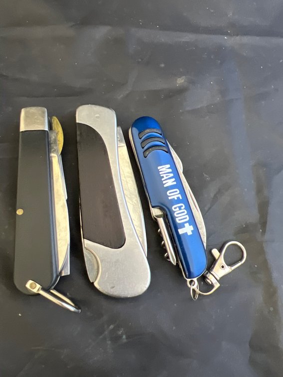 3 Knives - Single Blade Folding - 2 Blade Folding &