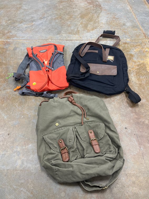 3 Pcs - 3 Assorted Backpacks